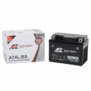 エーゼット スーパーカブ70カスタム バッテリー AZバッテリー AT4L-BS AZ MCバッテリー 液入充電済 AZバッテリー at4l-bs